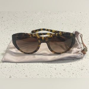 Tory Burch cat-eye sunglasses tortoise shell